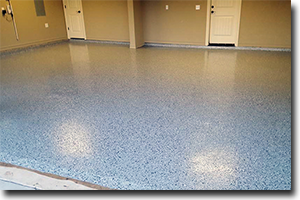 garage floor with new coating